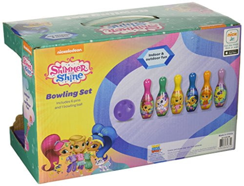 shimmer and shine bowling set
