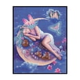 thumbnail image 2 of Hilo de algodón Bordado Luna Elfo Chica Contado Punto de cruz completo Regalos hechos a mano Tmvgtek decoración de arte en el hogar, 2 of 9