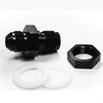 thumbnail image 4 of AN6 Male Aluminum Adapter Fuel Tank Fasteners, Fuel Cell Bulkhead Fittings Thread 6AN Connector , Rubber Washers, Black, 4 of 6