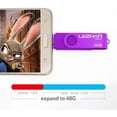 thumbnail image 3 of leizhan Micro Flash Drive 64GB Pen Drive Purple Android Phone Pendrive USB 2.0 Memory Stick for Samsung Galaxy,, 3 of 5