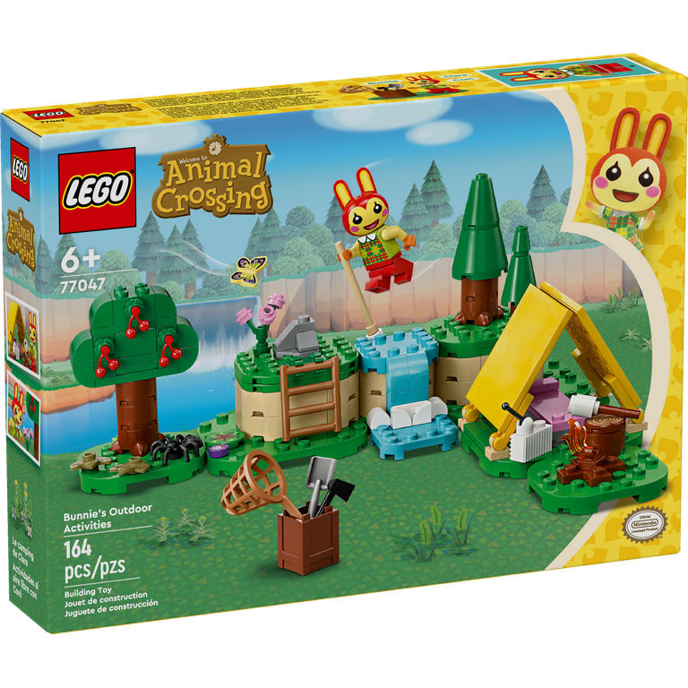 LEGO Animal Crossing Bunnie s Outdoor Activities Buildable Creative Playset for Kids Includes Video Game Toy Minifigures Tent and Rabbit Animal