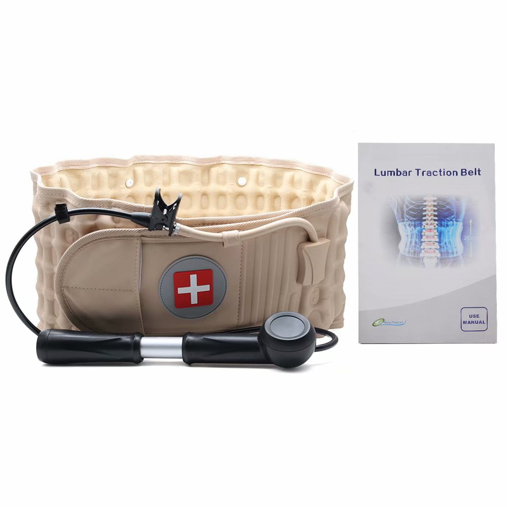 Belt Back Brace Lumbar Support Spinal Air Traction
