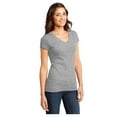 thumbnail image 4 of District Women's Short Sleeve Juniors Very Important V-Neck T-Shirt Light Heather Grey 2X-Large, 4 of 4