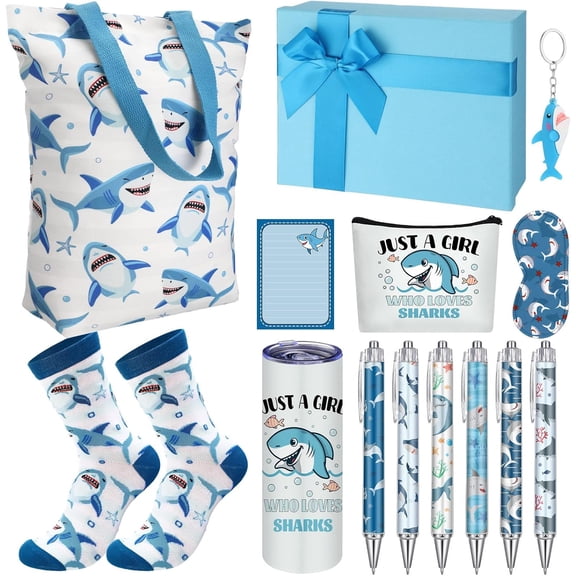 14 Set Gifts Baskets for Ocean Themed Gifts Set for Boy Kids Teens Mom Friend Sister Cute Thank You Birthday Presents Package Accessories