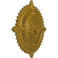 thumbnail image 3 of 29 1/8"OD x 1 1/4"ID x 4"P Haylynn Ceiling Medallion Pharaohs Gold Finished, 3 of 7