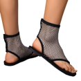 thumbnail image 1 of Rhinestone Mesh Thong Sandals - Slip-On, Fashionable, and Comfortable for Summer Outdoors_Gift Of G, 1 of 5