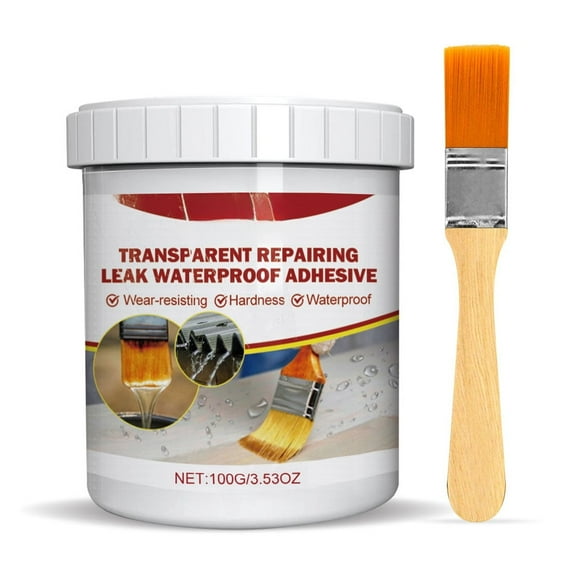 Transparent leak-stopping waterproof adhesive, no need to break tiles, bathroom and kitchen floor tile coating waterproof agent