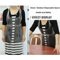 thumbnail image 3 of 100pcs/set Disposable Apron Transparent Waterproof Dishwasher Apron Easy Use for Restaurant Kitchen Cooking Cleaning Thick Plastic Aprons, 3 of 10