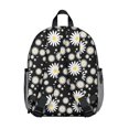 thumbnail image 3 of Cute Small Backpack with Vintage Bloom and Retro Daisy Artwork, Lightweight School Bag for School, 3 of 6