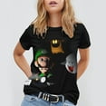 thumbnail image 4 of Luigi's Mansion Characters Unisex Short-sleeve Shirt For Men Women Novelty 3D Print T-Shirt Soft Comfortable Tee Shirts, 4 of 7