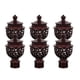 thumbnail image 1 of Tapón de cabeza de e cortina de 6 uds, accesorios duraderos Retro, extremos de e cortina, cabezales de e cortina, de barra , ROJO Como se describe Macarena Terminaciones de barra de cortina, 1 of 8
