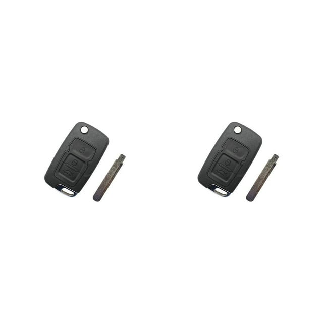 stanreset ABS Car Key Shell Portable Replacement Stylish Folding Fob Protector Guard 3 Key Left 2Set
