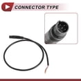 thumbnail image 4 of Cable de video de cámara de estacionamiento trasera único Bargains 0.5m/1.64ft 6Pin macho negro 2 Pcs, 4 of 7