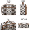 thumbnail image 3 of Tribal Antique Pattern Lunch Bag – Rustic Style Geometric Thermal Bento for Style-Conscious, 3 of 6