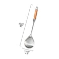 thumbnail image 2 of Colador de acero inoxidable, colador de acero inoxidable, colador, cuchara para sopa, olla caliente, espumadera, diseño revolucionario, 2 of 8