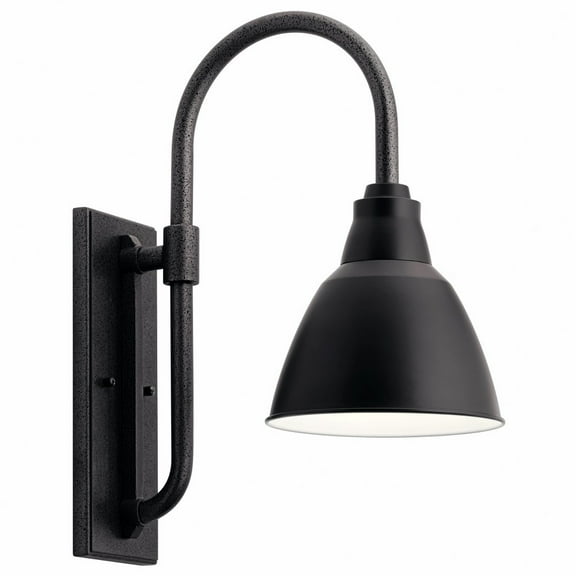 Kichler 49836 Pellinord 1 Light 8" Wide Outdoor Wall Sconce - Black
