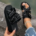 thumbnail image 5 of 2025 Sandals for Women Clearance, Xunlbb Fashion Women Casual Round Head Comfy Slippers Beach Casual Slipsole Shoes(Black,Size:36), 5 of 8