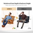 thumbnail image 6 of OverPatio Multi-person Swing,880lbs Plus Size,Patio Porch wooden Swing with Adjustable Chains for Outdoors(4FT,Brown), 6 of 8