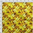 thumbnail image 3 of oneOone Cotton Cambric Yellow Fabric Florals Quilting Supplies Print Sewing Fabric By The Yard 56 Inch Wide-HMA, 3 of 4