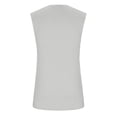 thumbnail image 4 of Men's USA Flag Muscle Tank Top with Distressed Print and Sleeveless Design Featuring Rugged Vintage Style for 4th of July Celebrations Memorial Day Light Gray L, 4 of 4