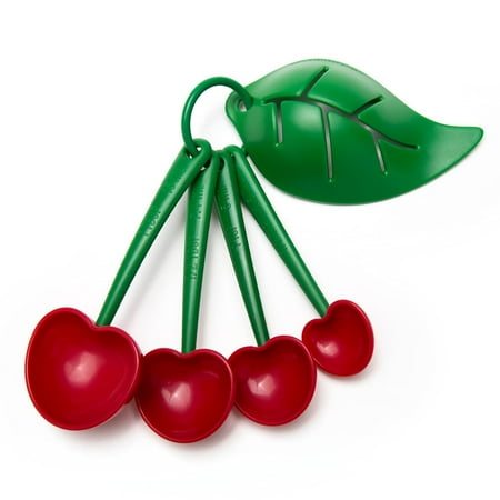 

NEW!! OTOTO Measuring Spoons Set - Teaspoons for Dry & Ingredients BPA-free & Dishwasher Safe Funny Gifts Cute Kitchen Accessories Baking Accessories Unique Kitchen Gadgets (Mon Cherry) C49