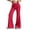 23# Hot Pink, variant on Flare Wide Leg Sweatpants Women Drawstring High Waist Bell Bottom Y2k Casual Flowy Yoga Pants with Pockets Hot Pink L