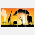 thumbnail image 2 of African Wildlife Panorama - African Canvas Art Print, 2 of 3
