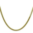 thumbnail image 3 of 10k Yellow Gold 3mm Silky Herringbone Chain Necklace Pendant Charm, 3 of 9