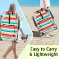 thumbnail image 6 of Ktaxon Backpack Beach Chair, 5-Position Protable  Beach Chair, Light-Weight Foldable Camping Chair with Back Storage Bag & Cooler Pouch and Side Bags for Beach Poolside (Tall, Rainbow Stripes), 6 of 9
