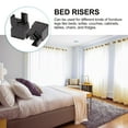 thumbnail image 5 of Troglfold bed lifts risers 2pcs Furniture Risers Heavy Duty Furniture Supports Adjustable Bed Raising Blocks,3.27"X2.17"X2.17", 5 of 10