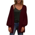 thumbnail image 1 of Women's Trendy Open Front Cardigans, Soft Knit Slouchy Sweater, Long Sleeve, Fall/Winter Outerwear, 1 of 8