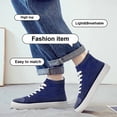 thumbnail image 6 of Men's Women's Knit High Top Sneakers Breathable Lightweight Fashion Casual Walking Shoes Air Mesh Upper Sneakers, 6 of 7