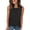 Black women plus size tank top a1, variant on Loose Fit Sleeveless Tank Top for Women Plus Size, Casual Round Neck Shell, Soft Stretch Everyday Tee for Holiday Travel Office Daily Wear, Brown M