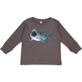 thumbnail image 3 of Inktastic Great White Shark Boys or Girls Long Sleeve Toddler T-Shirt, 3 of 5