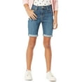 thumbnail image 4 of Signature by Levi Strauss & Co.™ Girls' Mid-Rise Denim Bermuda Shorts, Sizes 5-18, 4 of 7
