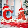 thumbnail image 3 of Xinwanna Decorative Christmas Tree Pendant Creative Ornamental Hanging Letter Pendant Decorations for Festival (Type J), 3 of 13