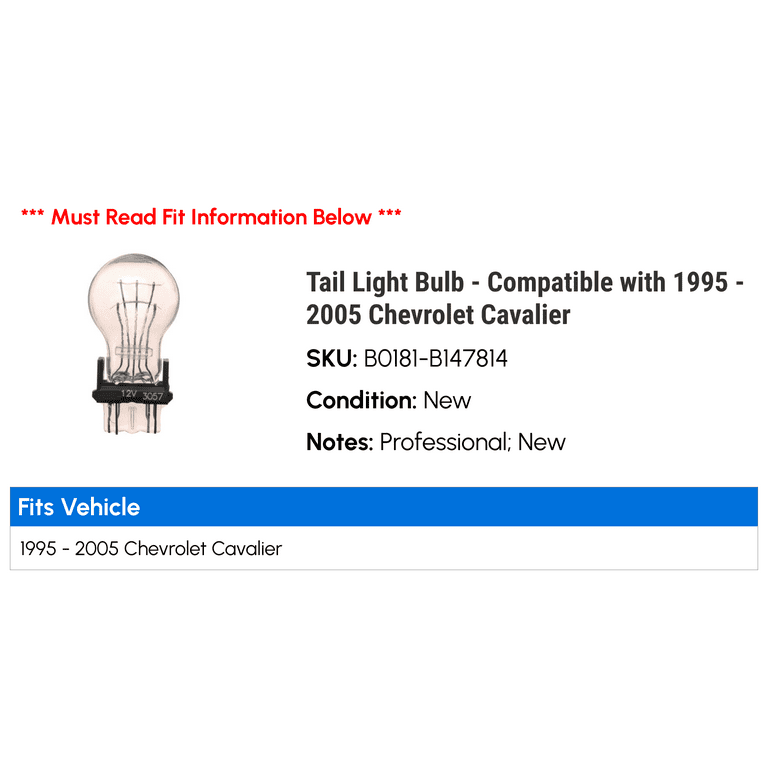 1997 chevy silverado tail deals light bulb