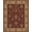 Red, Pattern 7, variant on Design&I 8'x10' Washable Area Rug Snag-Free Gold Rich Burgundy Floral Elegance Design Intricate Golden with Ornate Border for Dining Room, Large Office, Lounge