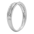 thumbnail image 3 of Dazzlingrock Collection Round White Diamond Anniversary Wedding Band Enhancer Guard Ring for Women (0.25 ctw, Color I-J, Clarity I1-I2) in 14K White Gold, Size 5.5, 3 of 5
