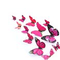 thumbnail image 2 of Toystoory 12 piezas 3D mariposa pegatinas de pared arte calcomanía PVC decoración del hogar tienda boda DIY Decoración del hogar violeta, 2 of 6