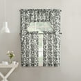 thumbnail image 5 of No. 918 Elara 2-pack Tonal Botanical Semi-Sheer Rod Pocket Kitchen Curtains, 27"W x 38"L, 5 of 6