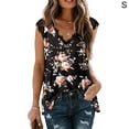 thumbnail image 4 of Jumpingount Chaleco de mujer Casual Tanktop mujer playa vacaciones deportes ropa lavable transpirable diario Vintage verano Top regalos Prendas para la parte del cuerpo Flor rosa negra S, 4 of 5