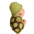 thumbnail image 4 of Twins Baby Items Baby Juice 6 Months And up Baby Turtle Knit Crochet Clothes Hat Outfit Photo Props, 4 of 6