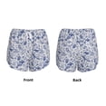 thumbnail image 3 of Honeii sea animals print a double-layered women's running short, ideal for gym, tennis, and various activities, complete with a practical pocket-Medium, 3 of 7