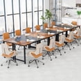 thumbnail image 4 of Costway Set of 4 63" Large Computer Desk Writing Workstation Conference Table Home Office, 4 of 8