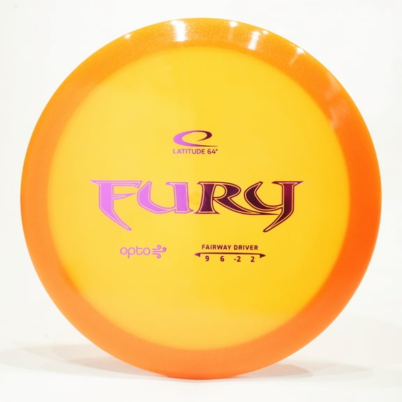 Latitude 64 Opto Air Fury Disc Golf Distance Driver, Pick Color/Weight [Stamp & Exact Color May Vary] Orange 155-159g