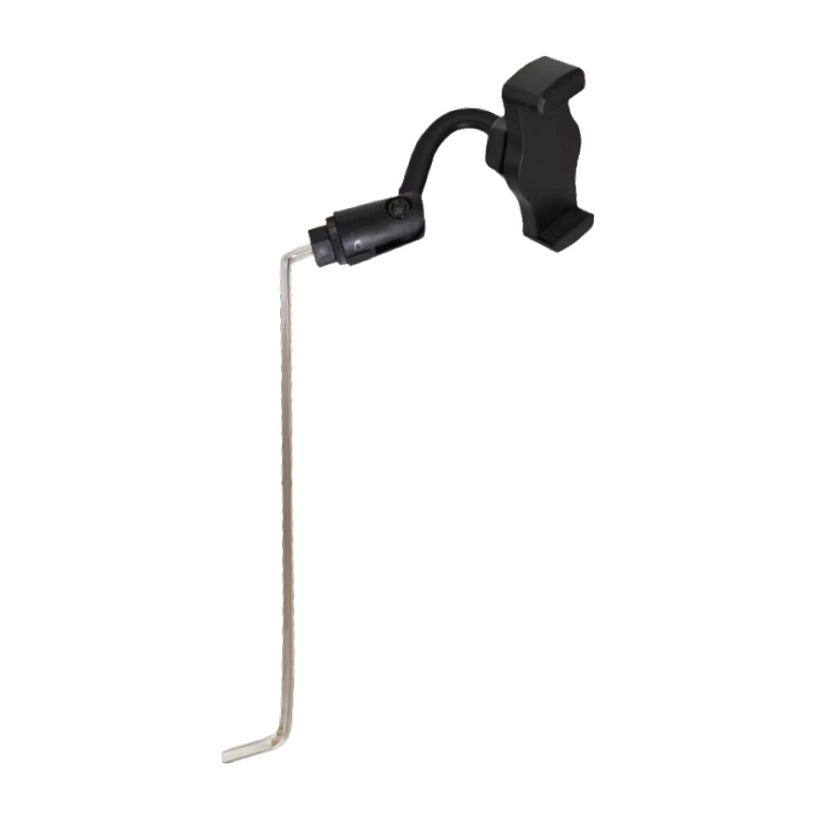 Saxophone Lyre Clip Sheet Music Holder Angle Adjustable Durable ABS Stainless Steel for Marching Band Gigs