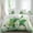 Green White, variant on St Patrick's Day Set of 4 Bedding Quilt Covers, Green Gnomes Shamrock Cloud Plants Rainbow 4-Piece Bed Sheet Set with Extra Soft Bed Sheets Quilt Cover Pillowcase, Queen