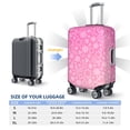 thumbnail image 6 of Kdxio Breast Cancer Pink Ribbons Awareness Pattern Luggage Cover for Travel,Elastic and Durable,Fits 18-32 Inch,Anti-Scratch Suitcase Protector, 6 of 9