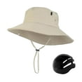 thumbnail image 3 of Sombrero de pescador con carcasa interior rígida y ala ancha ajustable y transpirable. Beige, 3 of 9